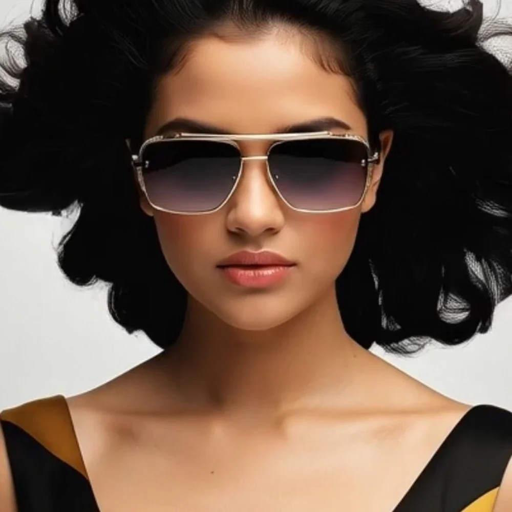 Sunglasses‎ Women Eyewear Bold Futuristic Unique Sun Protection Festival Music